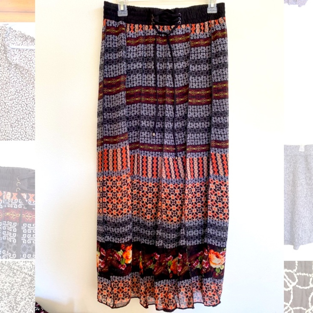 Flowey maxi skirt